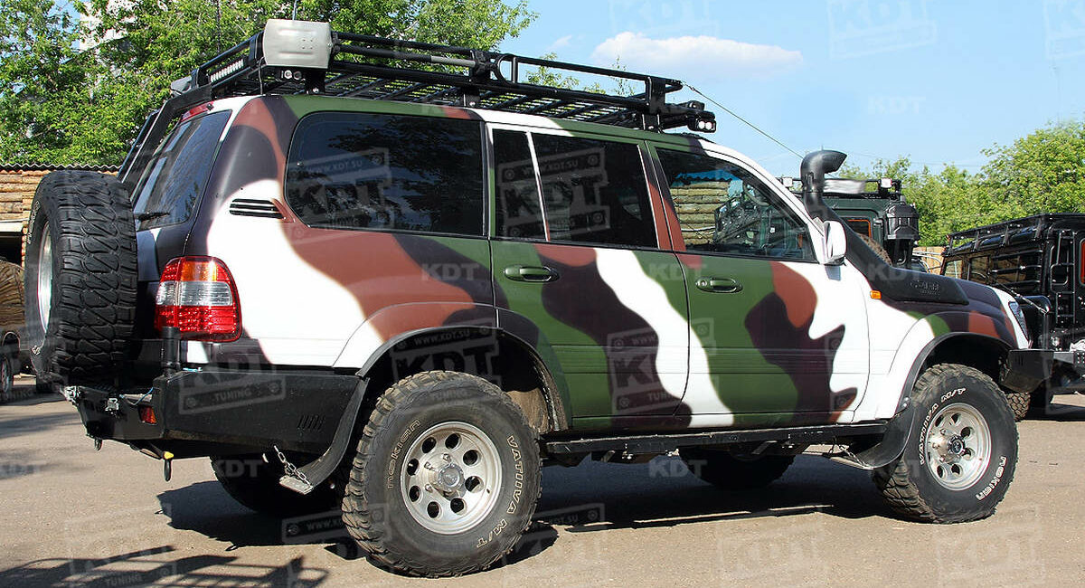 Задний силовой бампер из 430й нержавеющей стали- Toyota Cruiser 100 - Силовые бамперы - TOYOTA - Toyota Land Cruiser