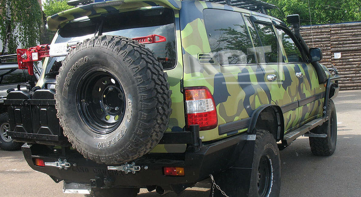 Задний силовой бампер из 430й нержавеющей стали - Toyota Cruiser 105 - Силовые бамперы - TOYOTA - Toyota Land Cruiser