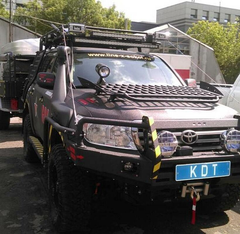 Передний силовой бампер II поколения с кенгурином алюминиевый - Toyota Land Cruiser 200. - Силовые бамперы - TOYOTA - Toyota Land Cruiser