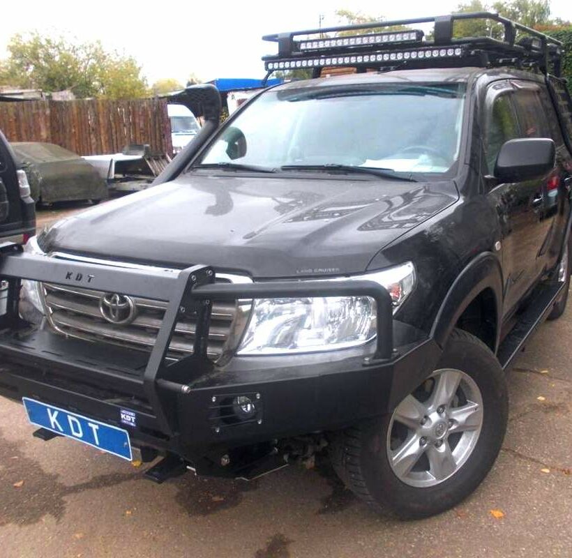 Передний силовой бампер II поколения с кенгурином алюминиевый - Toyota Land Cruiser 200. - Силовые бамперы - TOYOTA - Toyota Land Cruiser
