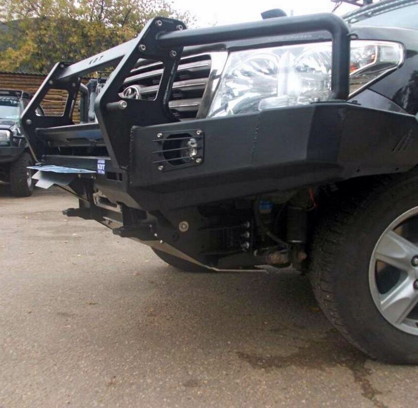 Передний силовой бампер II поколения с кенгурином алюминиевый - Toyota Land Cruiser 200. - Силовые бамперы - TOYOTA - Toyota Land Cruiser