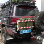 Задний силовой бампер из 430й нержавеющей стали - Toyota Cruiser 200 арт.04021 - Силовые бамперы - TOYOTA - Toyota Land Cruiser