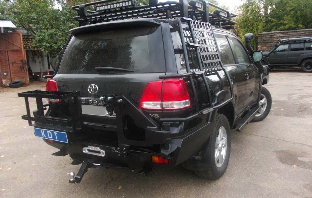 Задний силовой бампер из 430й нержавеющей стали - Toyota Cruiser 200 арт.04021 - Силовые бамперы - TOYOTA - Toyota Land Cruiser