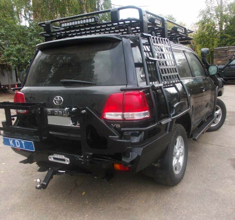 Задний силовой бампер из 430й нержавеющей стали - Toyota Cruiser 200 арт.04021 - Силовые бамперы - TOYOTA - Toyota Land Cruiser