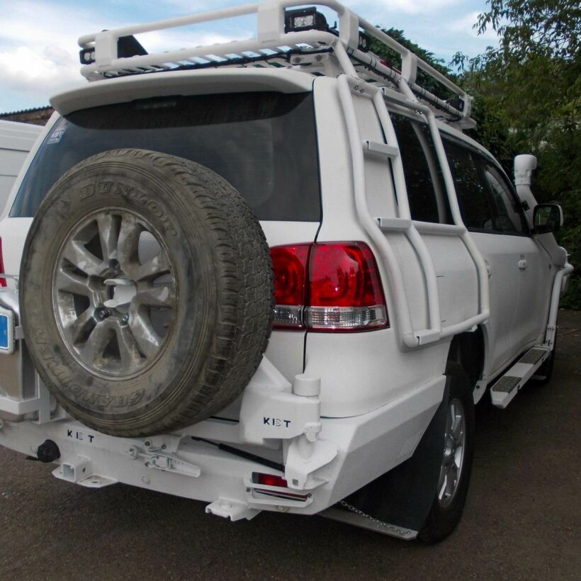 Задний силовой бампер из 430й нержавеющей стали - Toyota Cruiser 200 арт.04022 - Силовые бамперы - TOYOTA - Toyota Land Cruiser