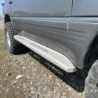 Силовые листовые пороги Toyota Land Cruiser 100, Lexus LX470 с гидроподвеской - Силовые пороги