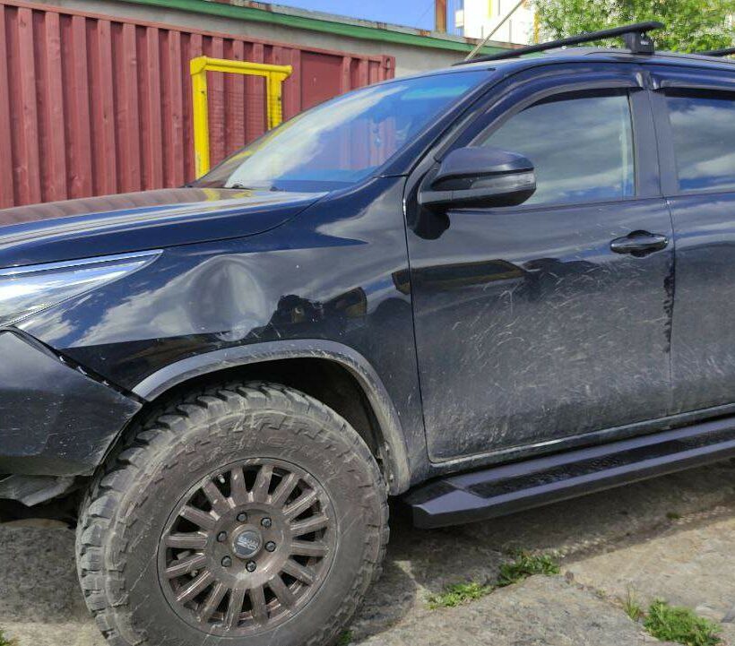 Силовые листовые пороги Toyota Fortuner - Силовые пороги