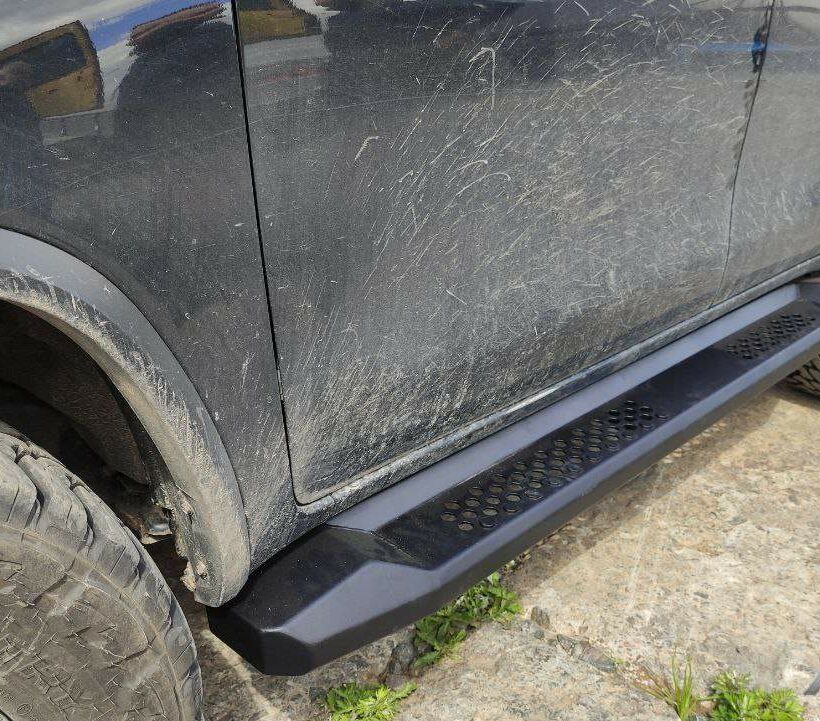 Силовые листовые пороги Toyota Fortuner - Силовые пороги