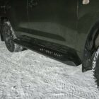 Силовые пороги цельногнутые Toyota Land Cruiser 200 - Силовые пороги