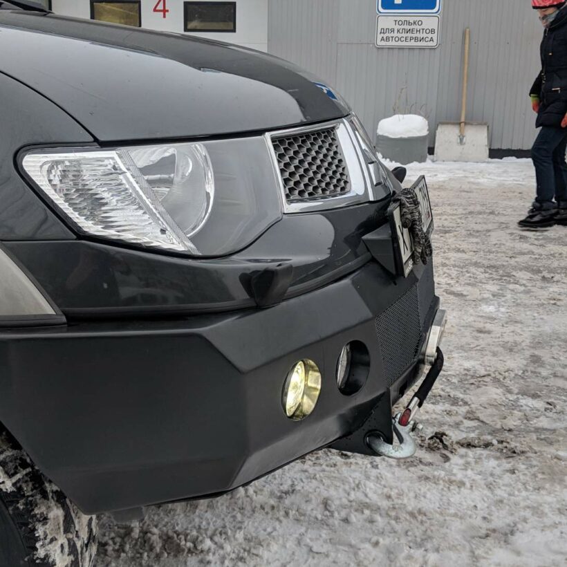 Силовой бампер передний Mitsubishi L200 IV Triton (2006-2013) (серия Л) - Силовые бамперы - MITSUBISHI - Mitsubishi L200