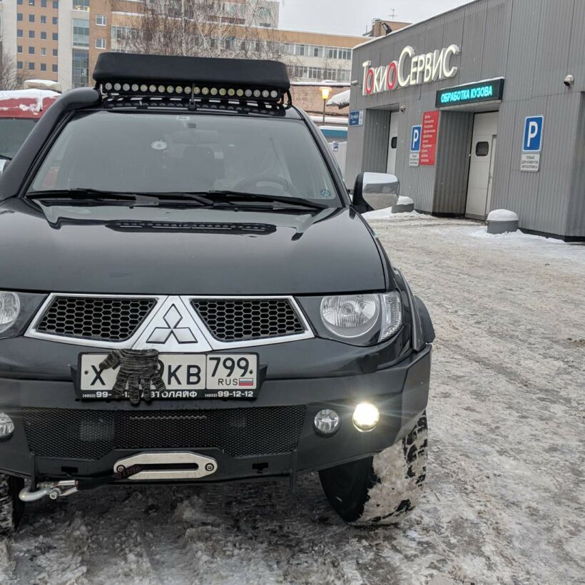 Силовой бампер передний Mitsubishi L200 IV Triton (2006-2013) (серия Л) - Силовые бамперы - MITSUBISHI - Mitsubishi L200