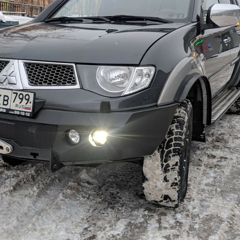 Силовой бампер передний Mitsubishi L200 IV Triton (2006-2013) (серия Л) - Силовые бамперы - MITSUBISHI - Mitsubishi L200
