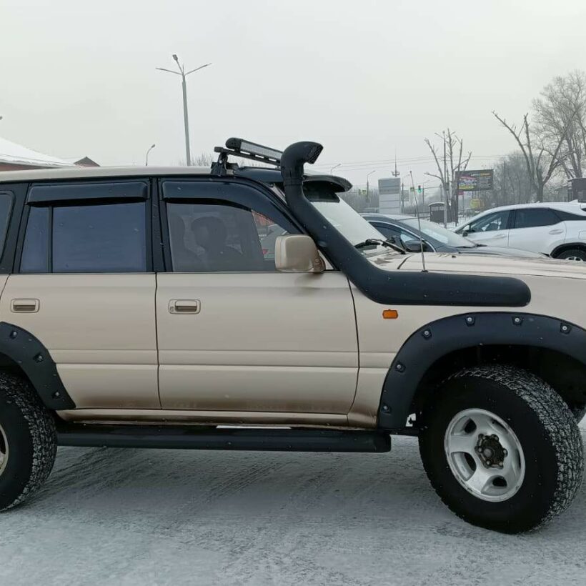 Силовые пороги листовые цельногнутые Toyota Land Cruiser 80 - Силовые пороги