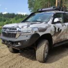 Силовые пороги цельногнутые Toyota Land Cruiser 200 - Силовые пороги
