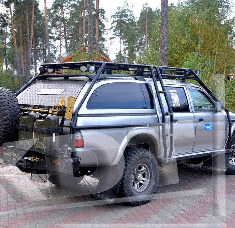 Задний силовой бампер из 430й нержавеющей стали - Mitsubishi L-200 - Силовые бамперы - MITSUBISHI - Mitsubishi L200