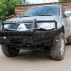 Передний силовой бампер с кенгурином алюминиевый - Mitsubishi L200 Triton до 2014 г.в. - Силовые бамперы - MITSUBISHI - Mitsubishi L200