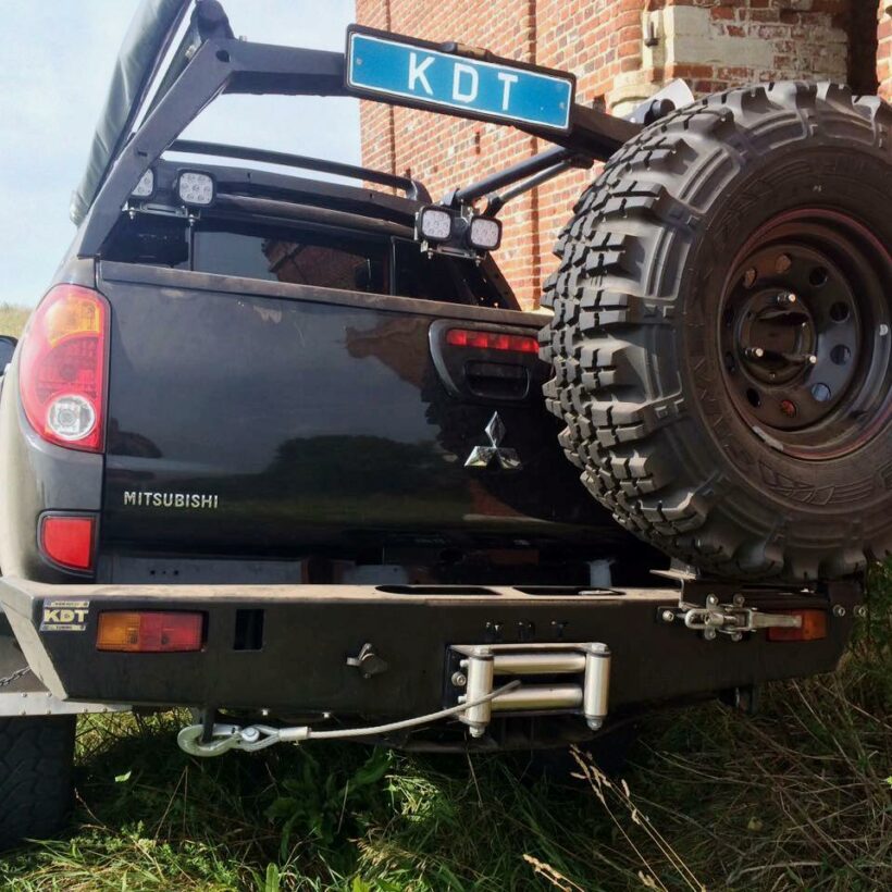 Задний силовой бампер из 430й нержавеющей стали - Mitsubishi L-200 Triton - Силовые бамперы - MITSUBISHI - Mitsubishi L200