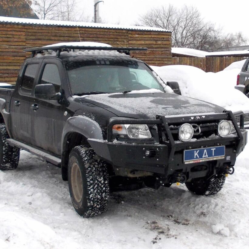 Передний силовой бампер с кенгурином алюминиевый - Mazda BT-50, Ford Ranger - Силовые бамперы - MAZDA - Mazda BT