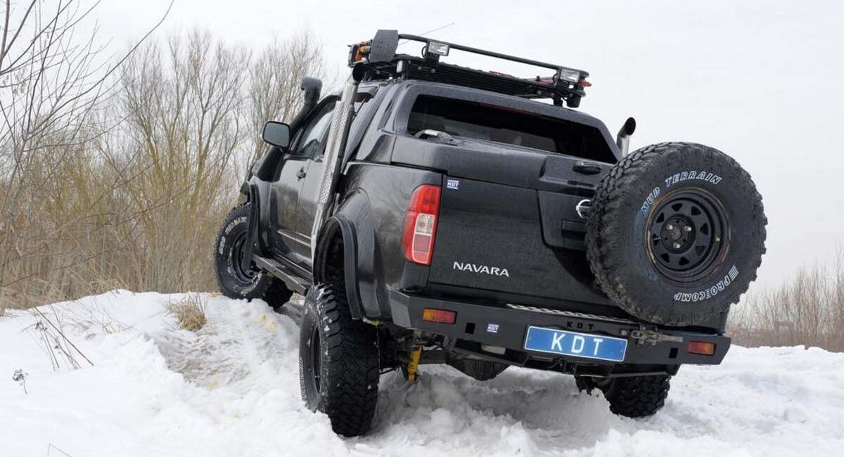 Задний силовой бампер из 430й нержавеющей стали - Nissan Navara - Силовые бамперы - NISSAN - Nissan Navara
