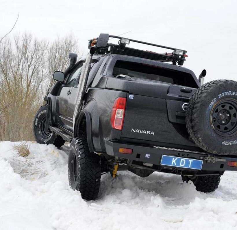 Задний силовой бампер из 430й нержавеющей стали - Nissan Navara - Силовые бамперы - NISSAN - Nissan Navara