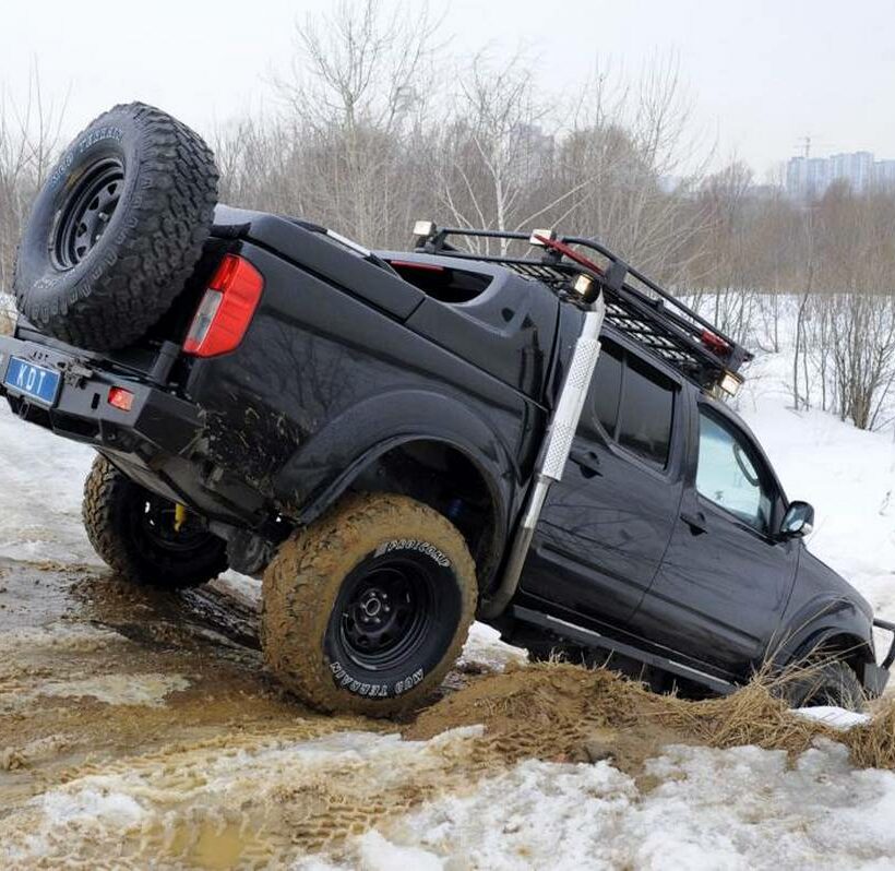 Задний силовой бампер из 430й нержавеющей стали - Nissan Navara - Силовые бамперы - NISSAN - Nissan Navara
