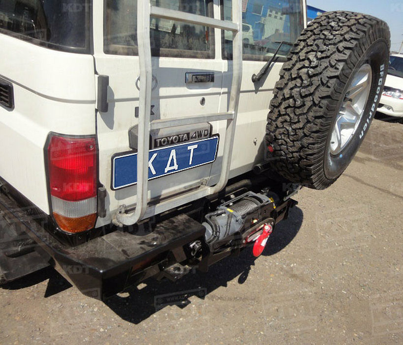 Задний силовой бампер из 430й нержавеющей стали - Toyota Cruiser 76 - Силовые бамперы - TOYOTA - Toyota Land Cruiser