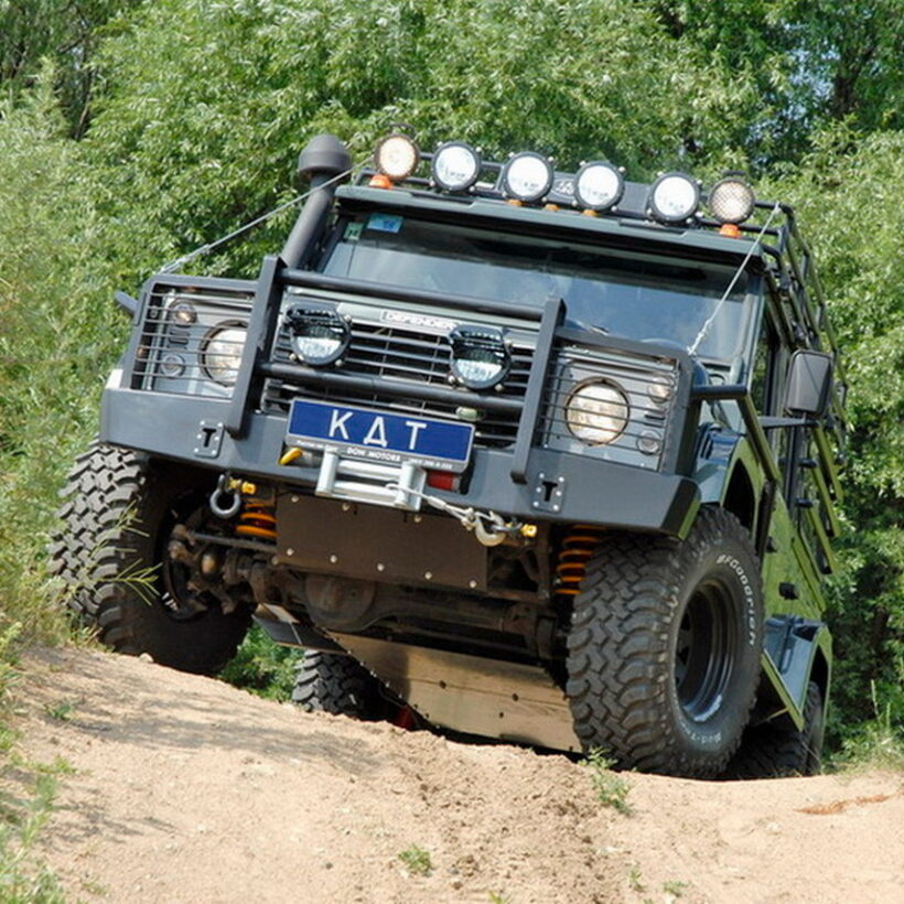 Передний силовой бампер с кенгурином алюминиевый - Land Rover Defender 90/110 - Силовые бамперы - LAND ROVER - Land Rover Defender