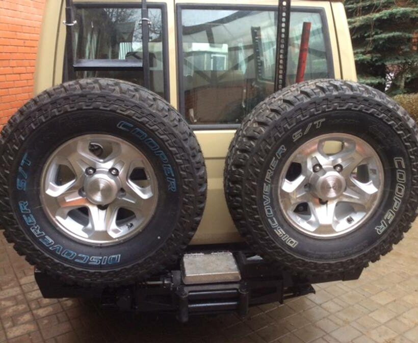 Задний силовой бампер из 430й нержавеющей стали - Toyota Cruiser 78 - Силовые бамперы - TOYOTA - Toyota Land Cruiser