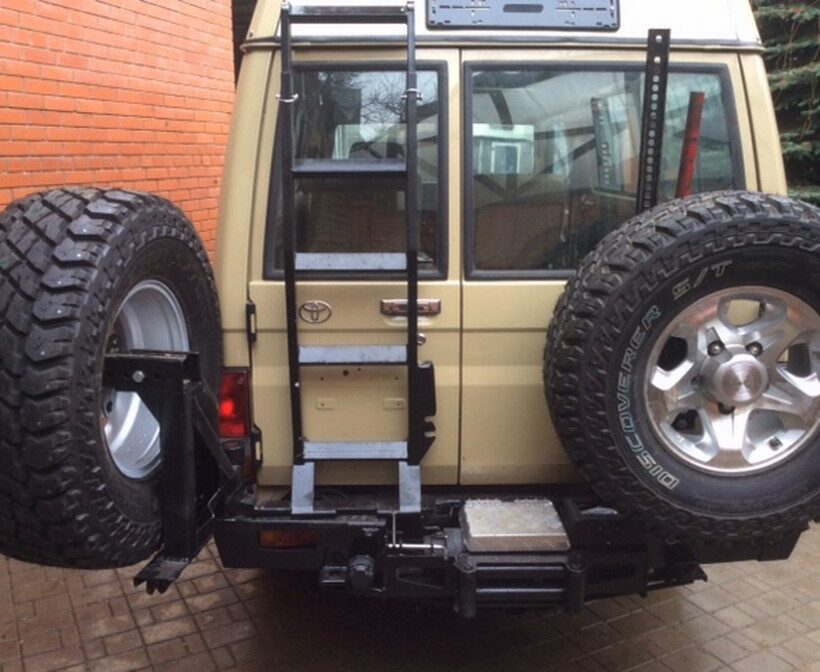 Задний силовой бампер из 430й нержавеющей стали - Toyota Cruiser 78 - Силовые бамперы - TOYOTA - Toyota Land Cruiser