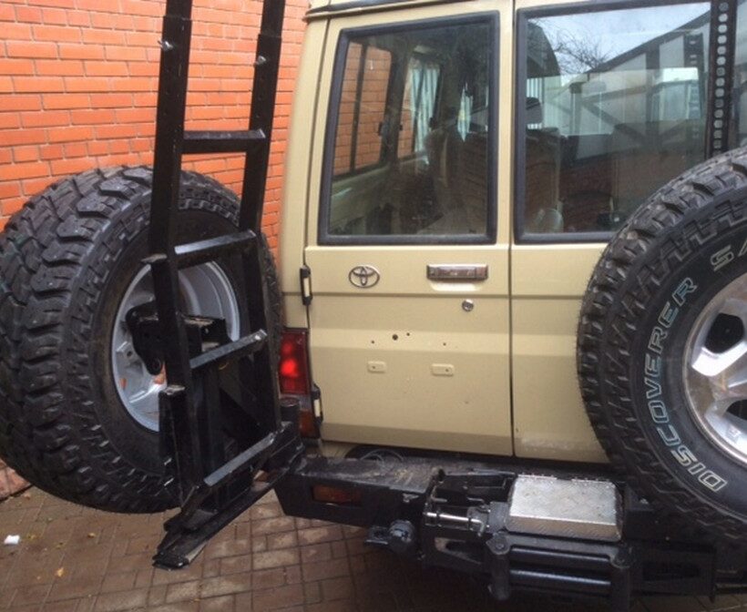 Задний силовой бампер из 430й нержавеющей стали - Toyota Cruiser 78 - Силовые бамперы - TOYOTA - Toyota Land Cruiser