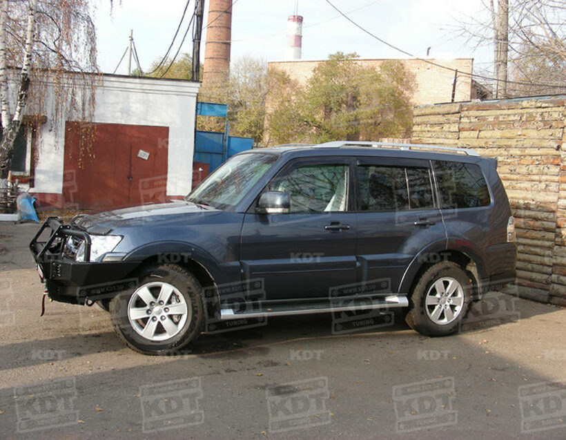 Передний силовой бампер с кенгурином алюминиевый - Mitsubishi Pajero IV. - Силовые бамперы - MITSUBISHI - Mitsubishi Pajero