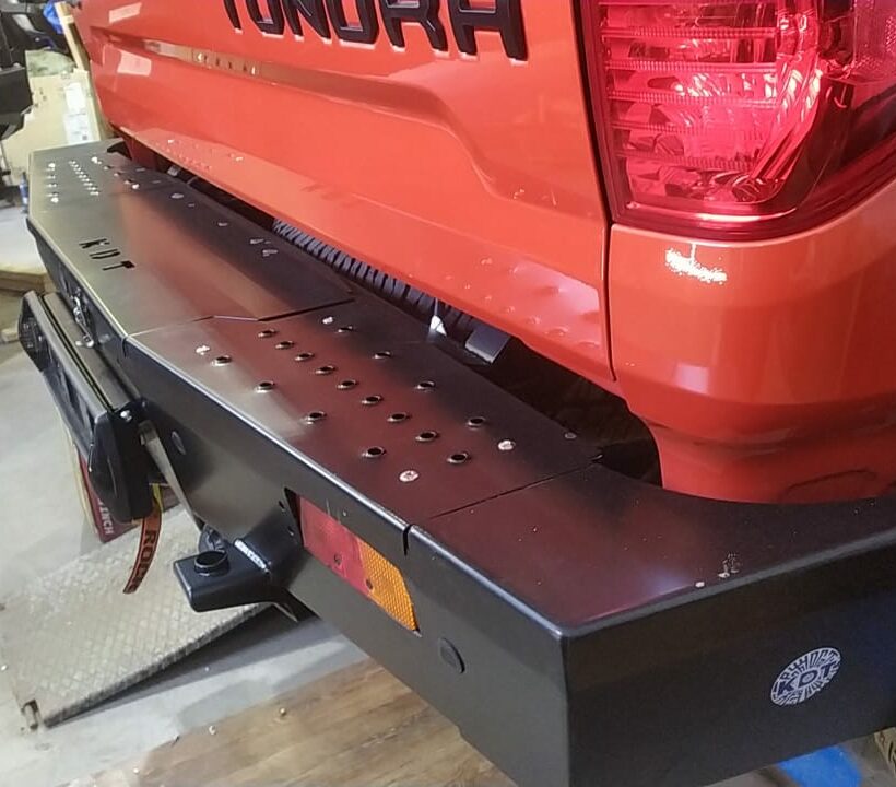 Задний силовой бампер из 430й нержавеющей стали - Toyota Tundra (с 2014 г.в.) арт.22021 - Силовые бамперы - TOYOTA - Toyota Tundra