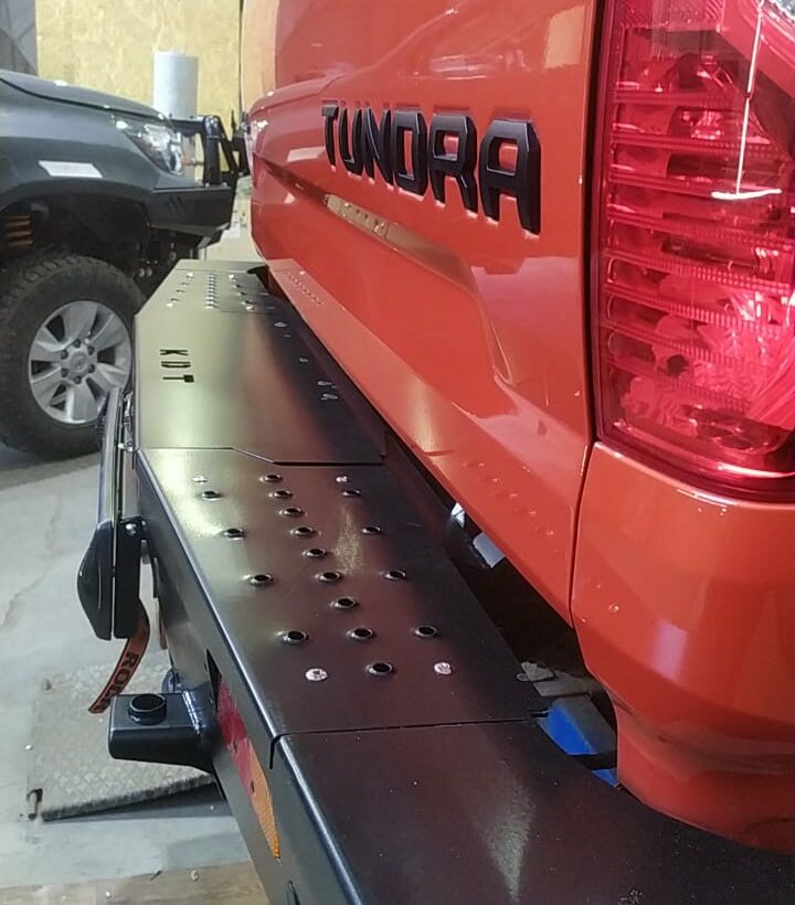 Задний силовой бампер из 430й нержавеющей стали - Toyota Tundra (с 2014 г.в.) арт.22021 - Силовые бамперы - TOYOTA - Toyota Tundra