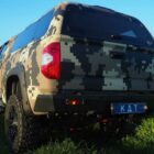 Задний силовой бампер из 430й нержавеющей стали - Toyota Tundra (с 2014 г.в.) арт.22021 - Силовые бамперы - TOYOTA - Toyota Tundra