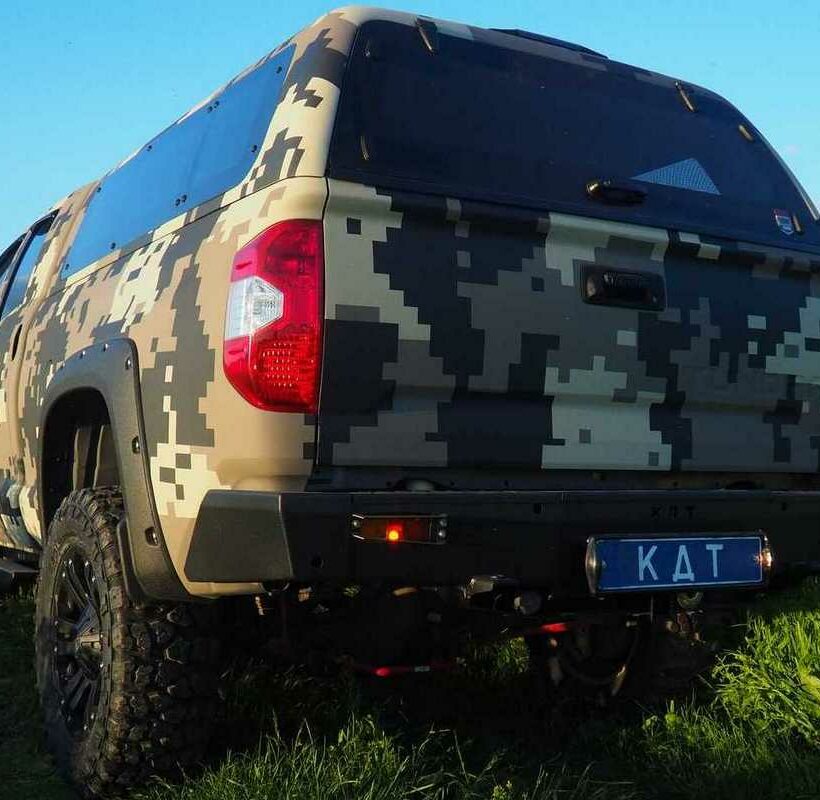 Задний силовой бампер из 430й нержавеющей стали - Toyota Tundra (с 2014 г.в.) арт.22021 - Силовые бамперы - TOYOTA - Toyota Tundra