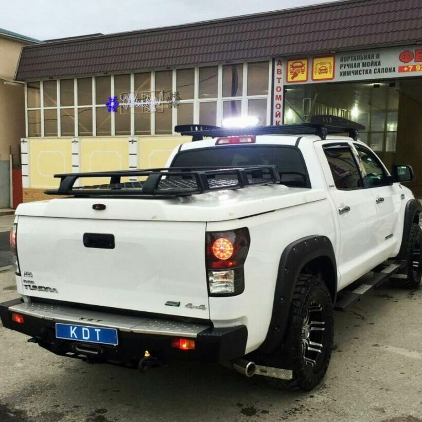 Задний силовой бампер из 430й нержавеющей стали - Toyota Tundra (до 2014 г.в.) арт.22022 - Силовые бамперы - TOYOTA - Toyota Tundra