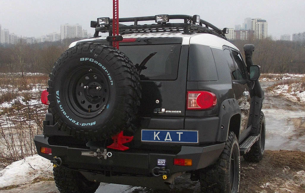 Задний силовой бампер из 430й нержавеющей стали - Toyota FJ Cruiser - Силовые бамперы - TOYOTA - Toyota FJ Cruiser
