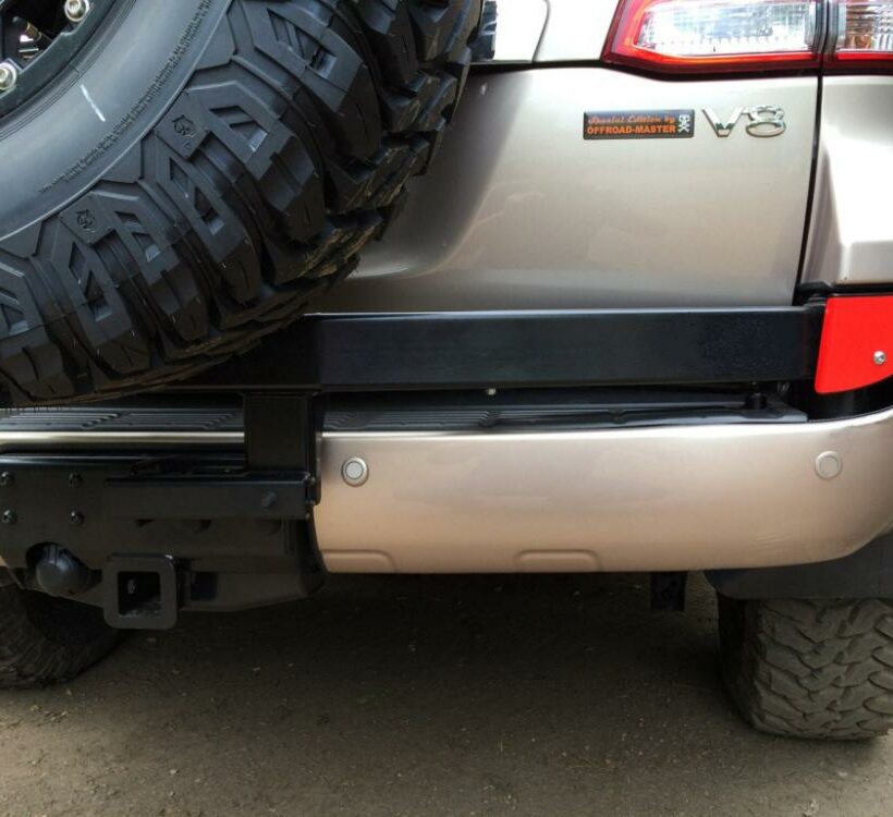 Калитка РИФ с фаркопом в штатный бампер Toyota Land Cruiser 200 2008-2015 под нештатное колесо, с подсветкой номера - Экстерьер - TOYOTA - Toyota Land Cruiser