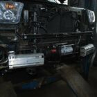 Площадка под лебедку в штатный передний бампер Toyota Tundra. Комплектация 1 - Лебедки