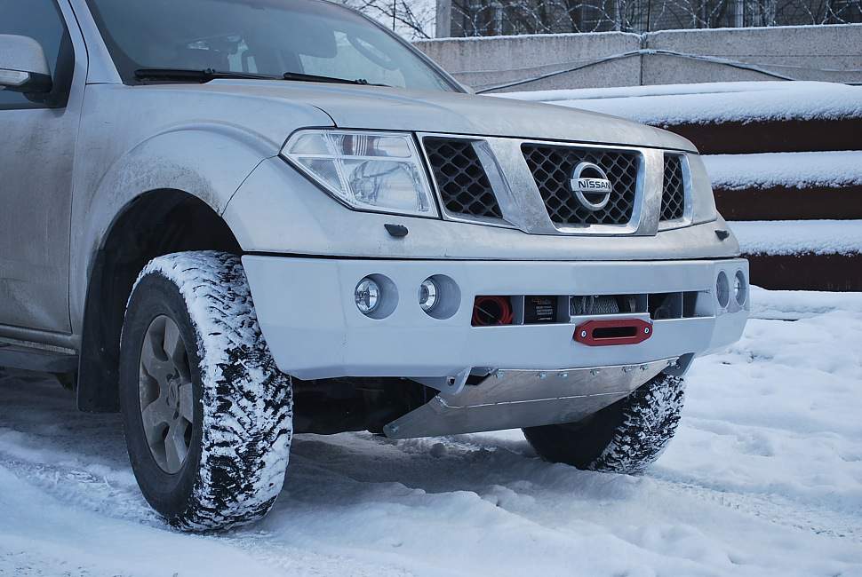 Силовой бампер передний Nissan Navara D40 / Pathfinder R51 (серия Л) - Силовые бамперы - NISSAN - Nissan Navara
