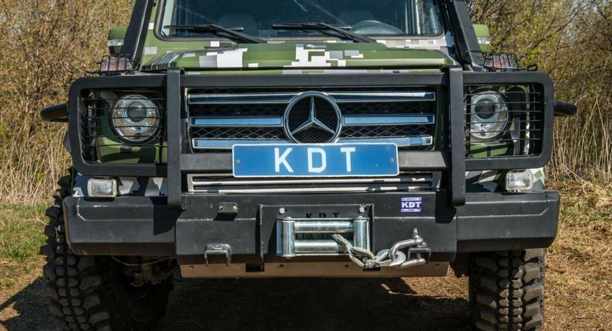 Передний силовой бампер со съемным кенгурином - Mercedes-Benz G-класс - Силовые бамперы - MERCEDES-BENZ