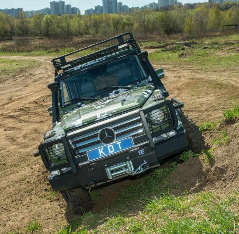 Передний силовой бампер со съемным кенгурином - Mercedes-Benz G-класс - Силовые бамперы - MERCEDES-BENZ