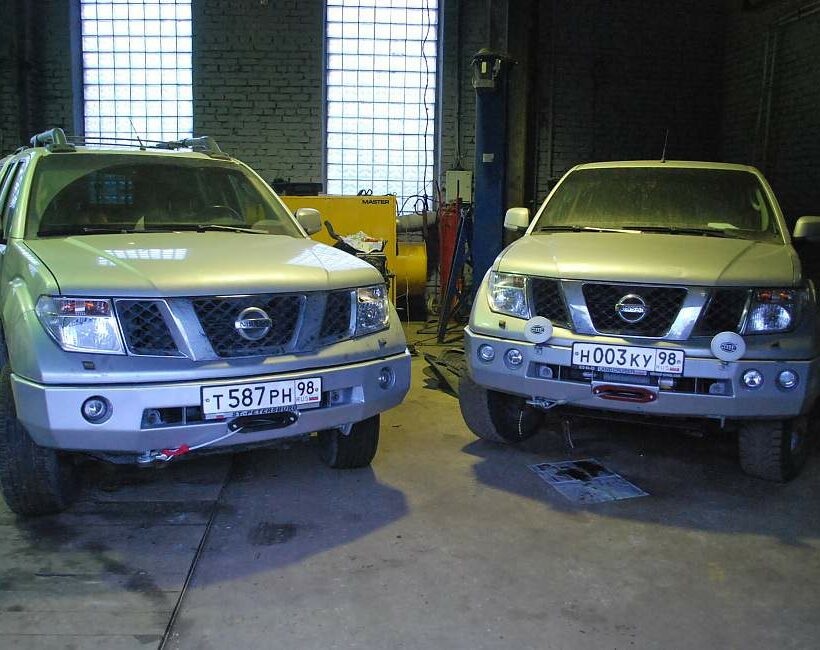 Силовой бампер передний Nissan Navara D40 / Pathfinder R51 (серия Л) - Силовые бамперы - NISSAN - Nissan Navara
