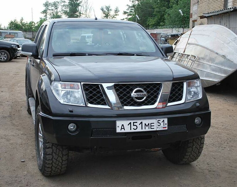Силовой бампер передний Nissan Navara D40 / Pathfinder R51 (серия Л) - Силовые бамперы - NISSAN - Nissan Navara