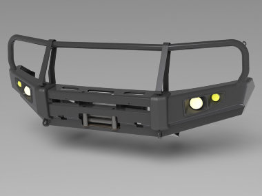 Силовой бампер передний Toyota Land Cruiser 200 (до 2016) (серия Т) - Силовые бамперы - TOYOTA - Toyota Land Cruiser