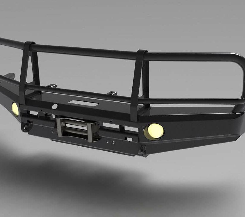 Силовой бампер передний Toyota Land Cruiser 76, 78 (серия С) - Силовые бамперы - TOYOTA - Toyota Land Cruiser