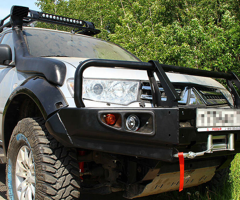 Силовой бампер передний Mitsubishi Pajero Sport II (серия Т) - Силовые бамперы - MITSUBISHI - Mitsubishi Pajero Sport