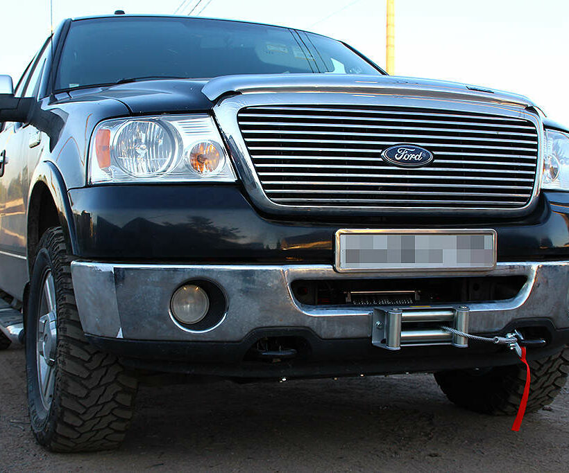 Площадка под лебедку в передний штатный бампер Ford F-150 XI - Лебедки