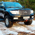 Площадка под лебедку в передний штатный бампер Toyota Land Cruiser 200. Комплектация 1 - Лебедки
