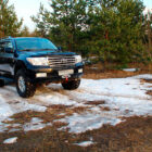 Площадка под лебедку в передний штатный бампер Toyota Land Cruiser 200. Комплектация 1 - Лебедки
